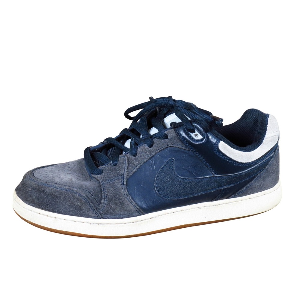 Nike‎ SB Hustle Mens Skate Shoes Size 9 Skateboarding Blue Suede